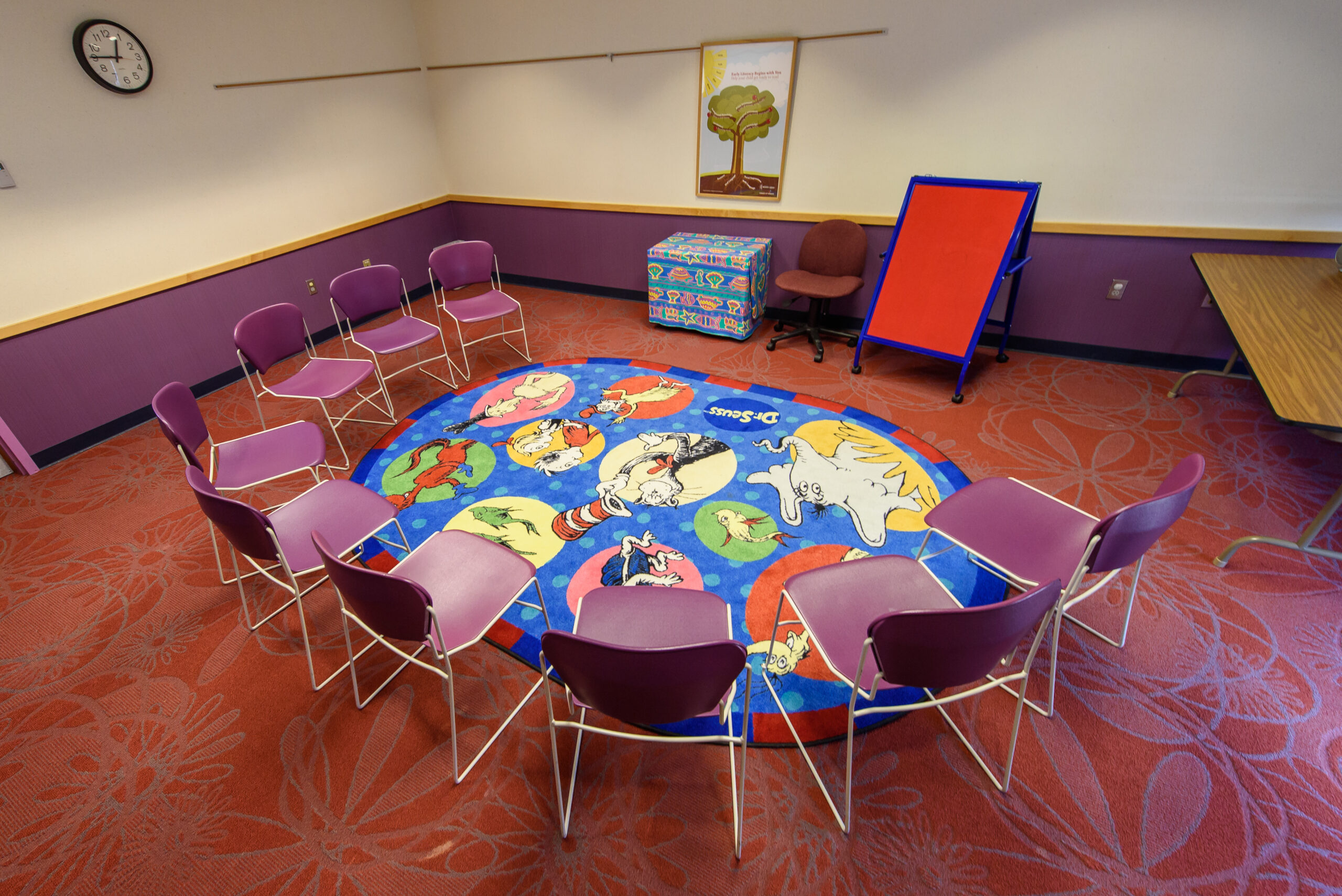 Point Place Meeting Room 2 scaled Inside Point Place Branch Library children's program room