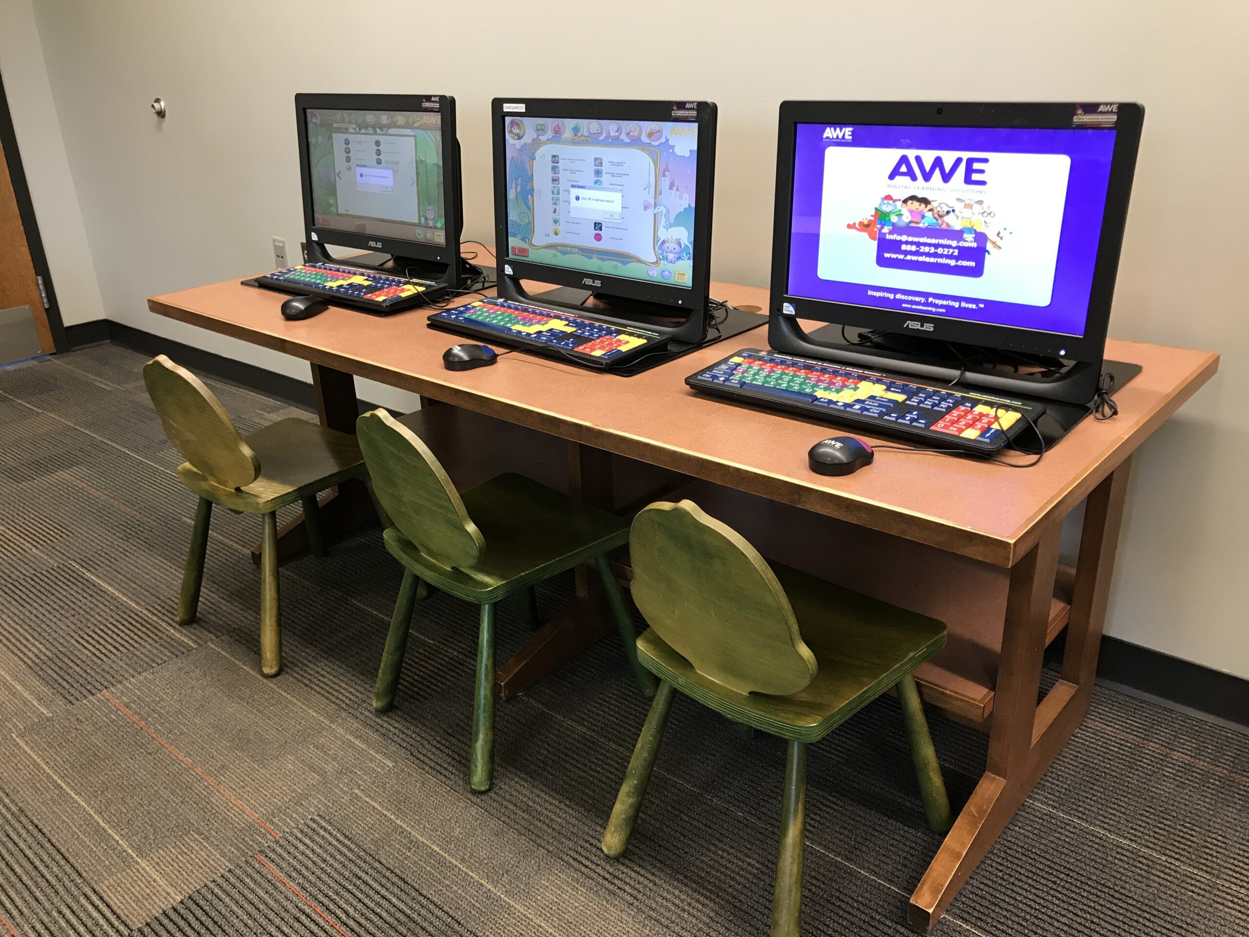 Sanger Childrens Computers scaled Inside Sanger Branch Library children's computers
