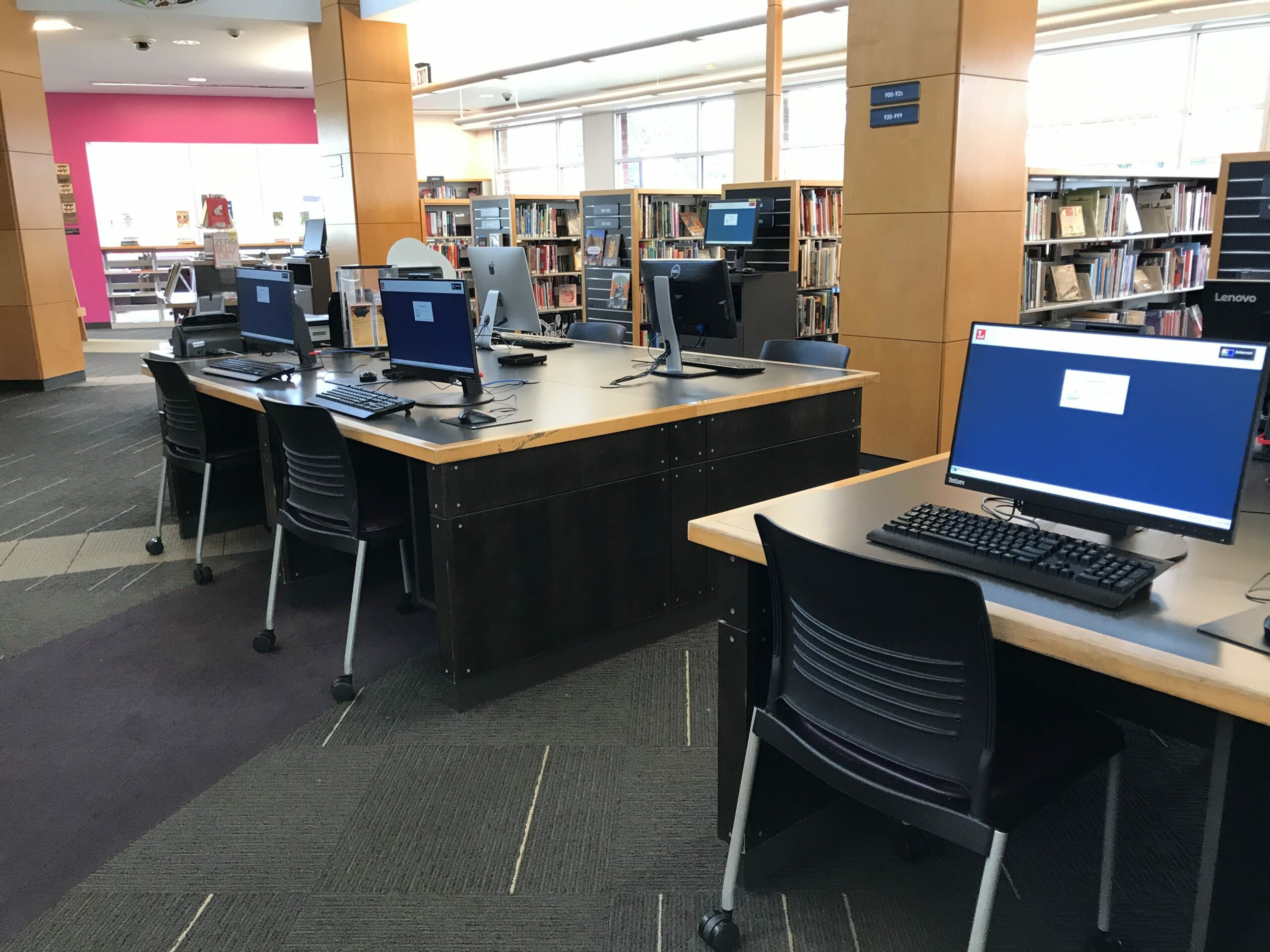 southcomputers scaled Inside or South Branch Library in the computer area