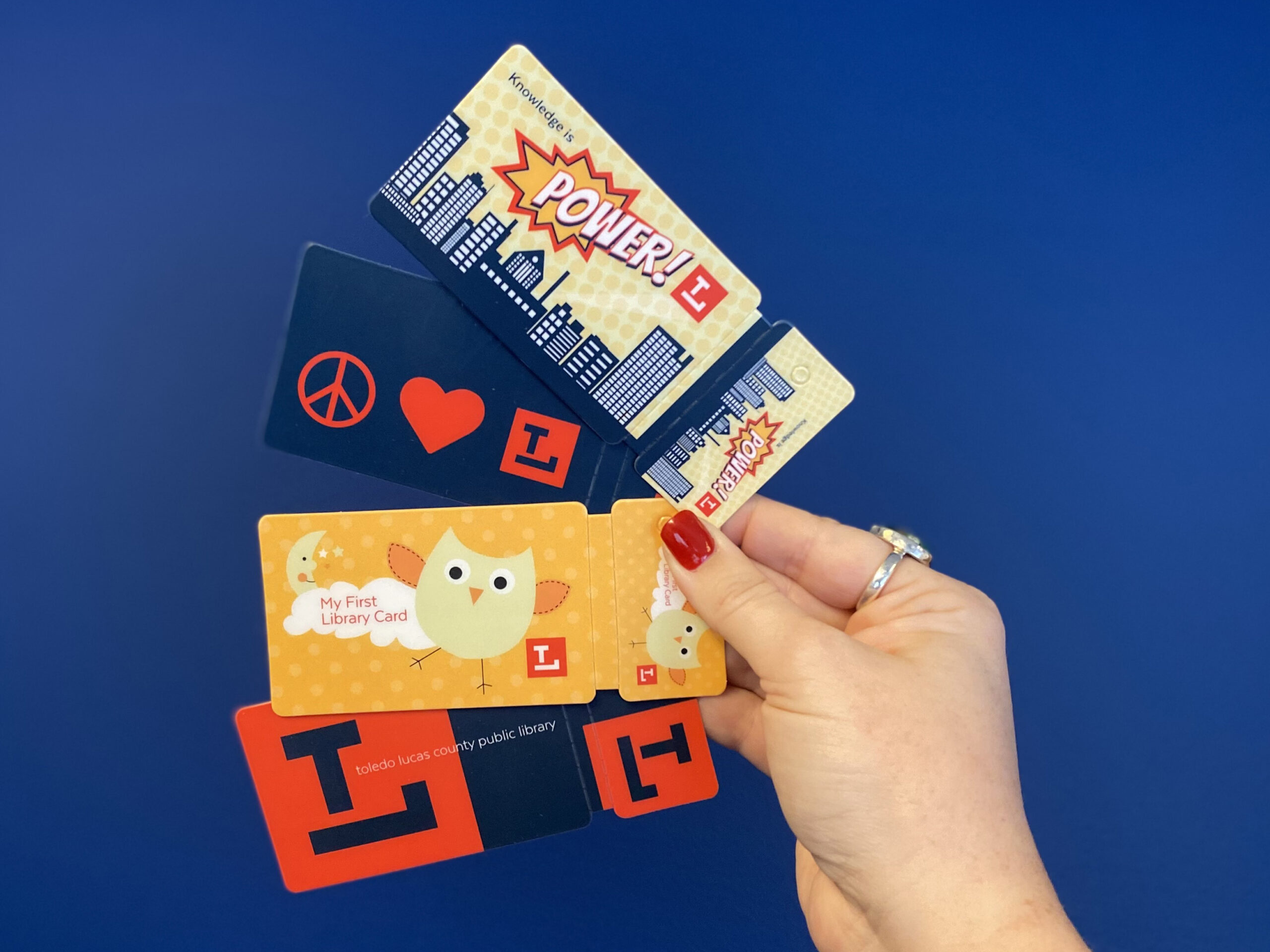 TLCPL Cards 1 scaled Different examples of library card designs