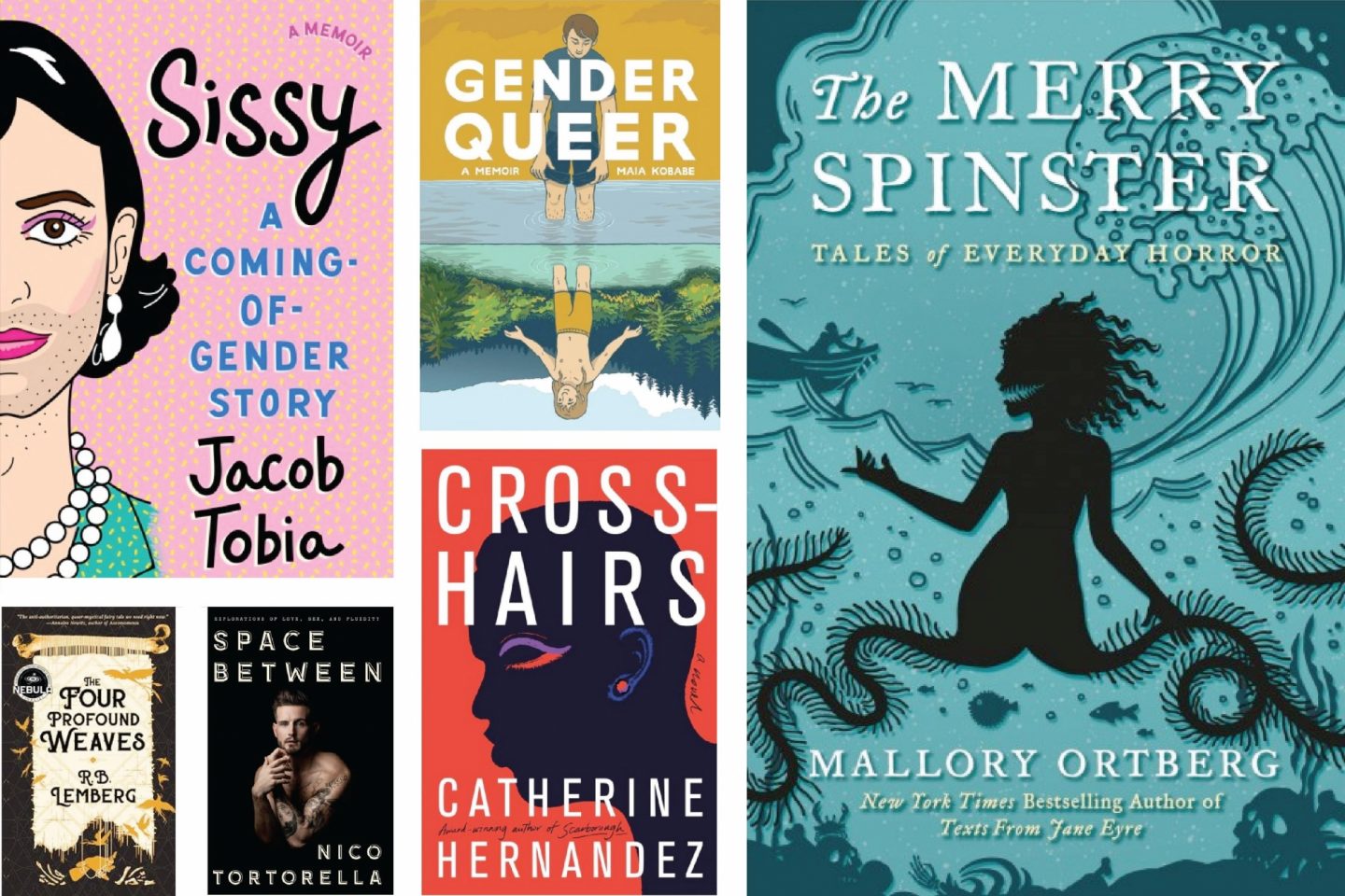 Transgender Nonbinary Author Spotlight adult book covers