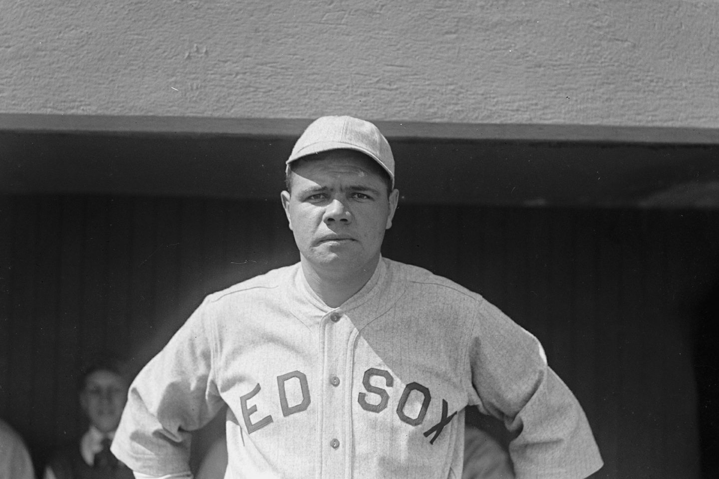 Black-and-white photo of Babe Ruth from Pixabay.