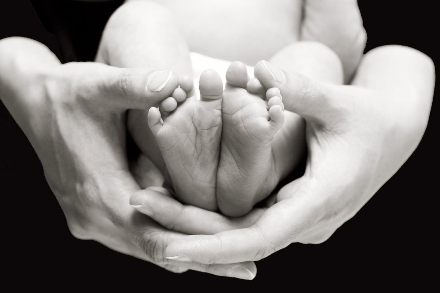 Baby Feet in Hands on Black flickr 1024x682 1