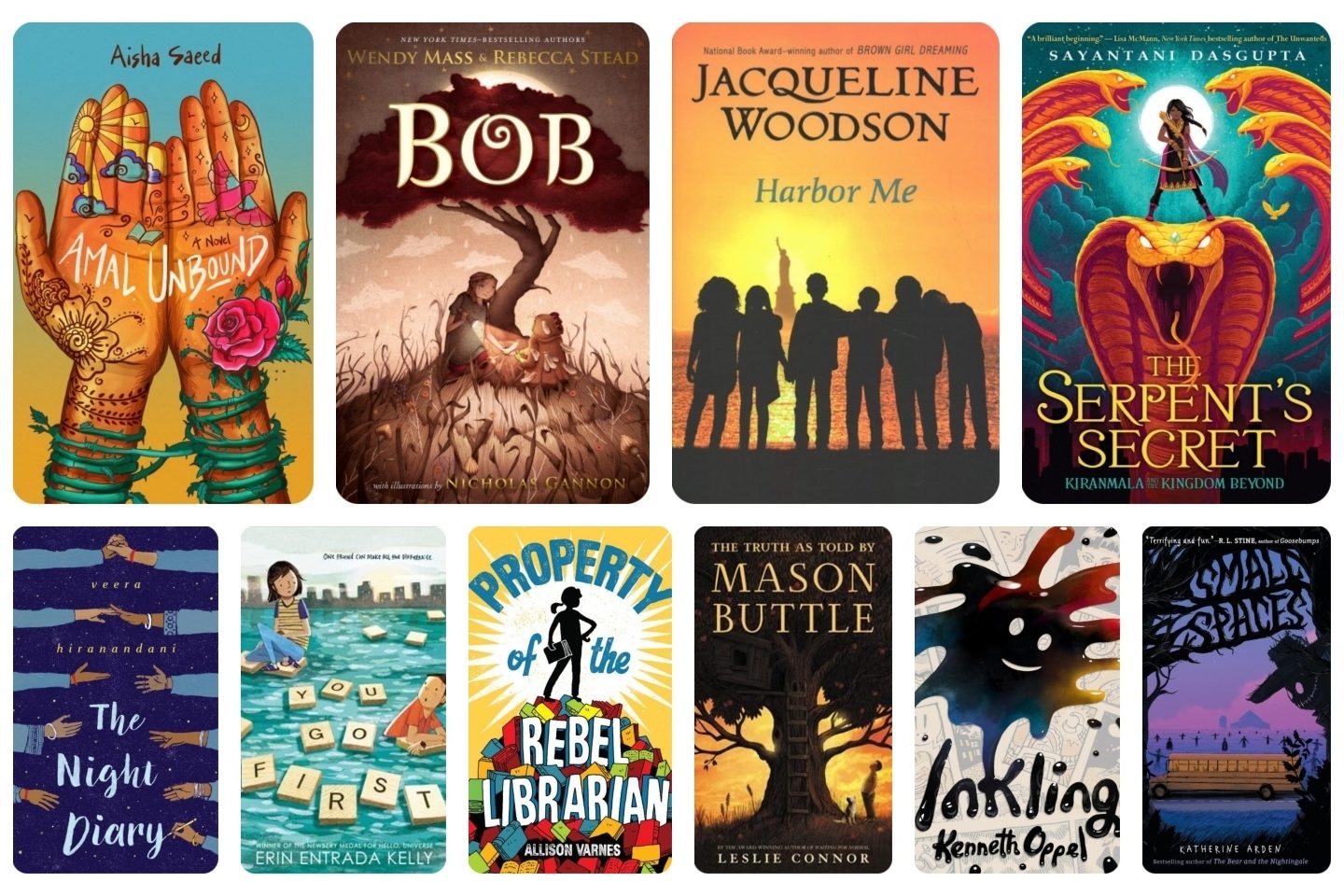 best books 2018 middle grades collage