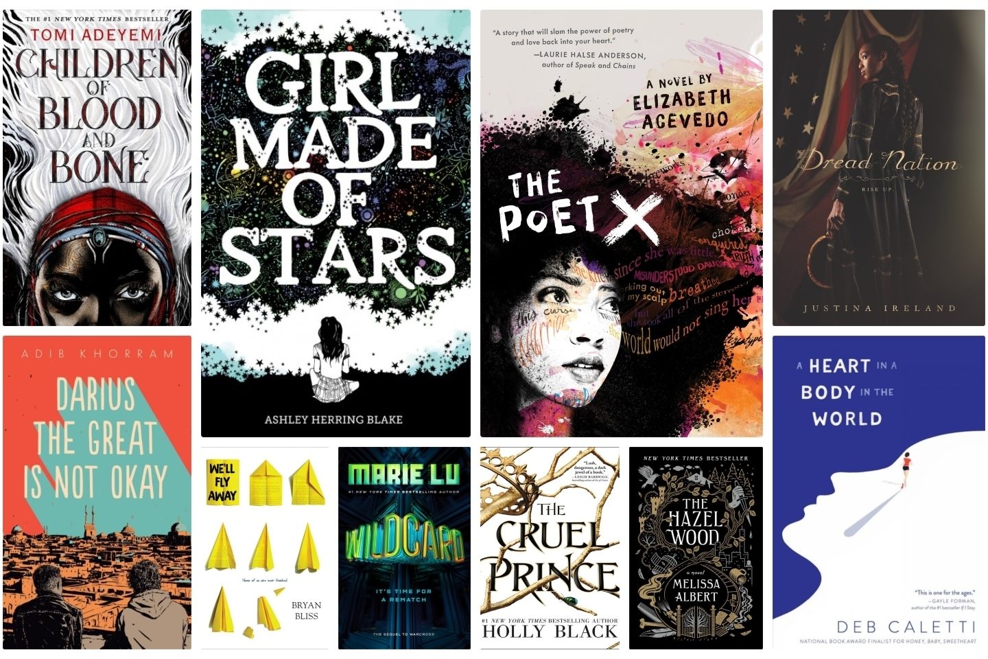 best ya novels 2018 collage