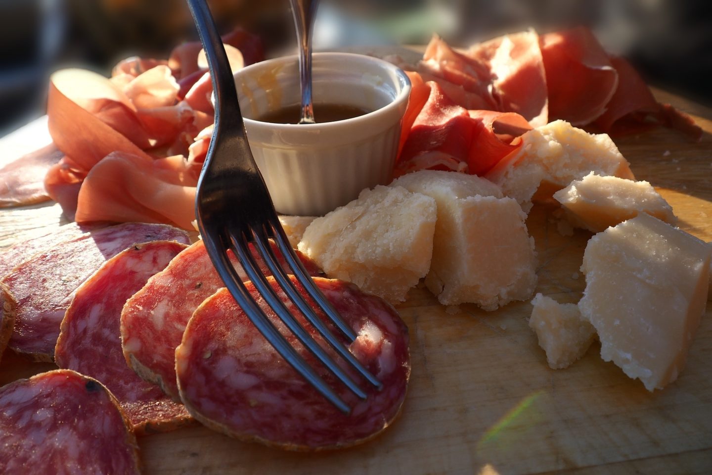 charcuterie board food