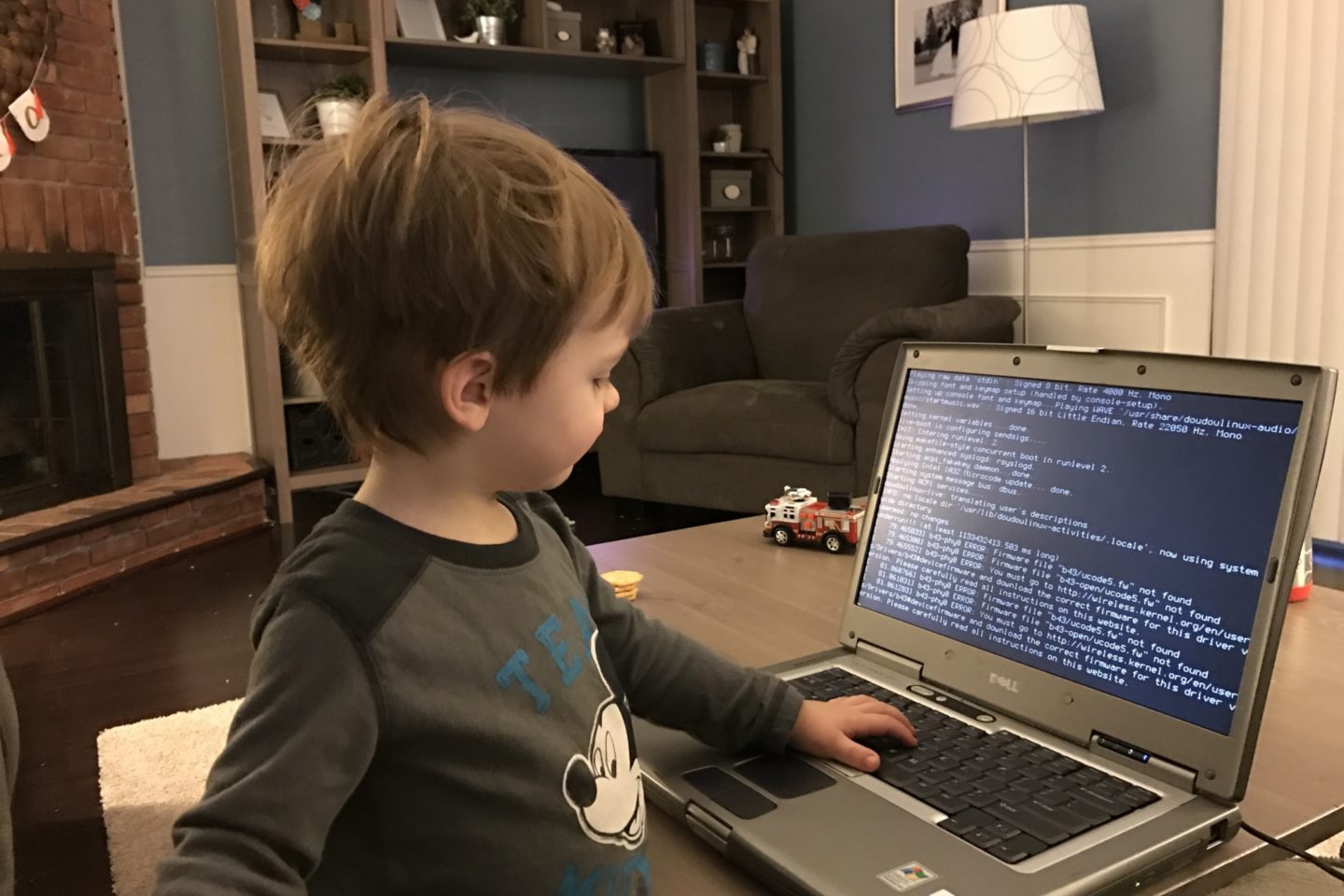 computer toddler