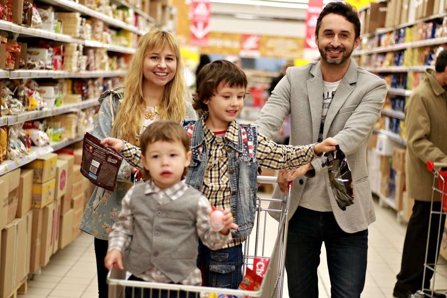 family grocery shopping