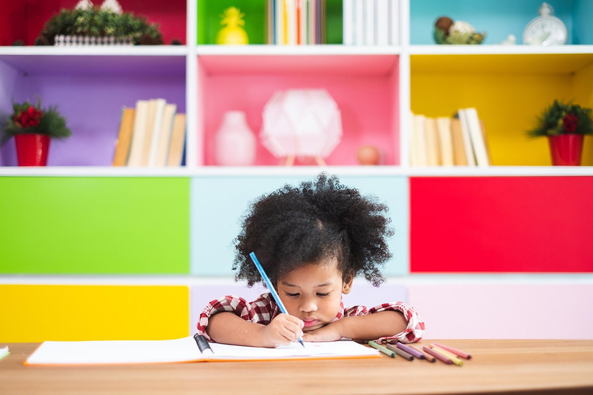 girl writing