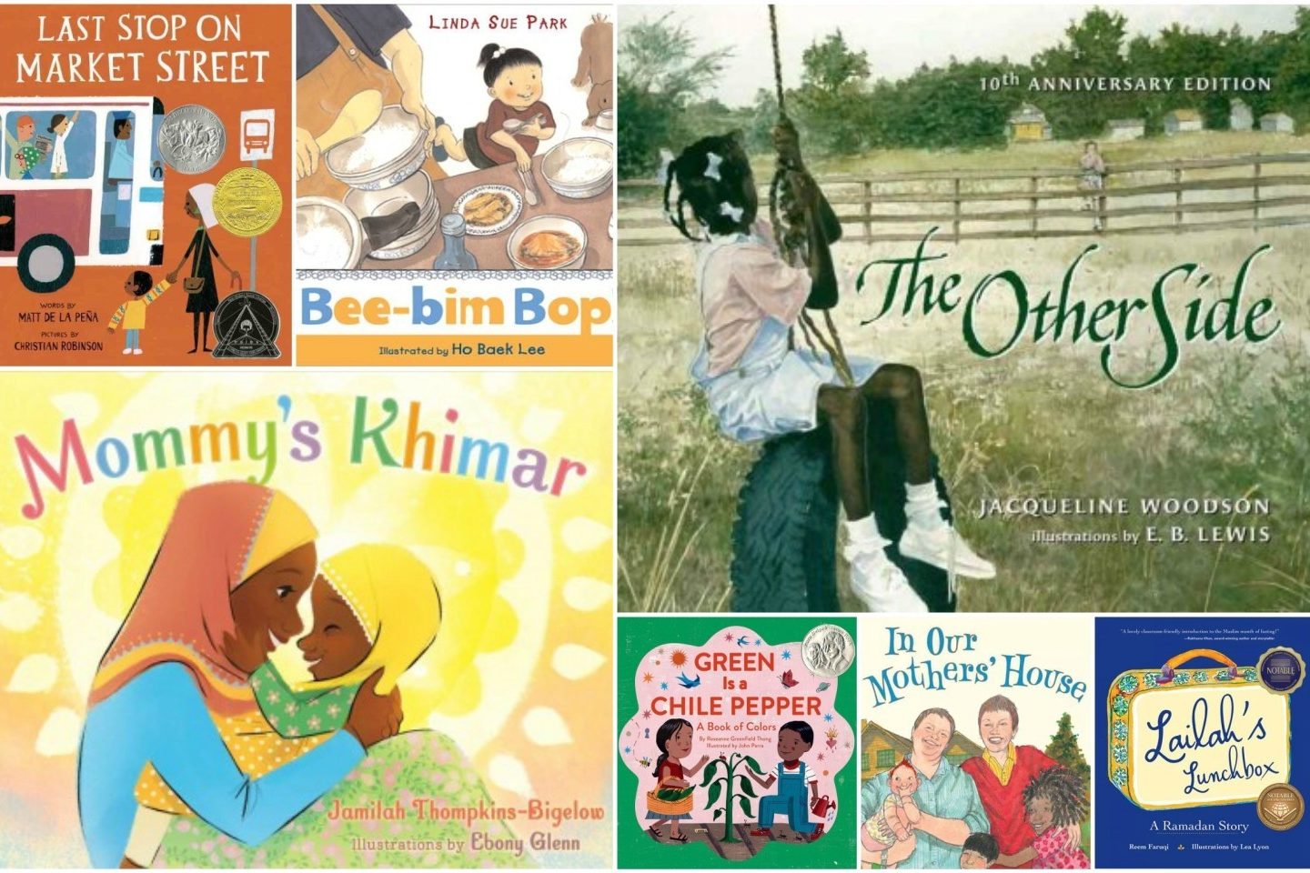 our diverse world juvenile books collage