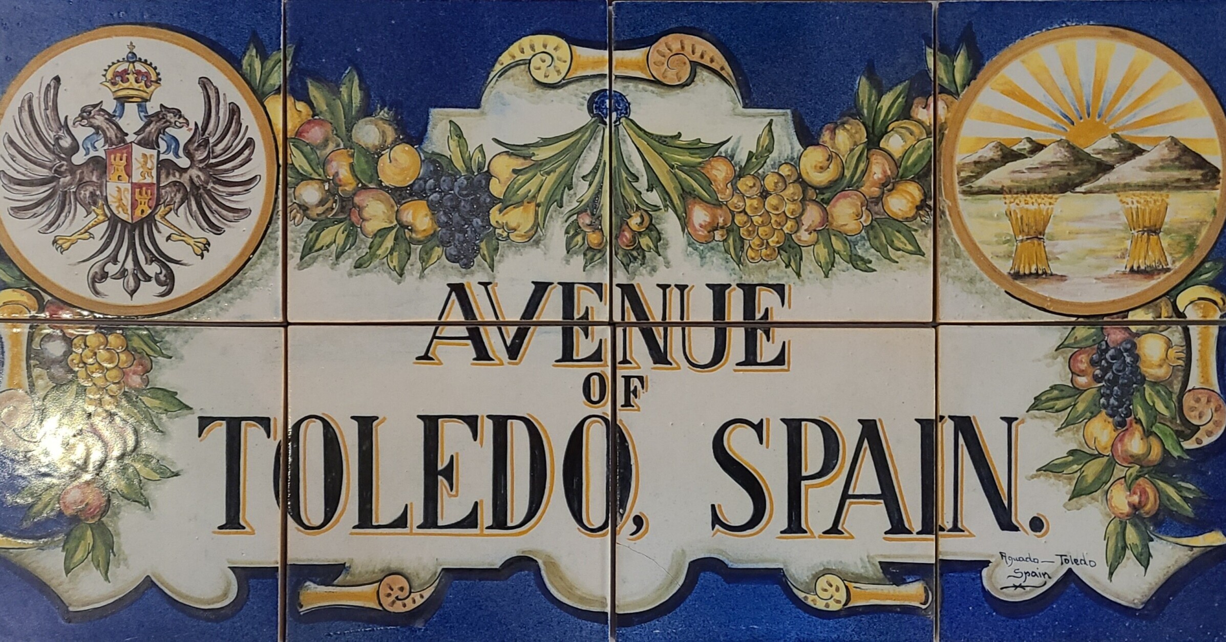 Avenue of Toledo Spain tiles.