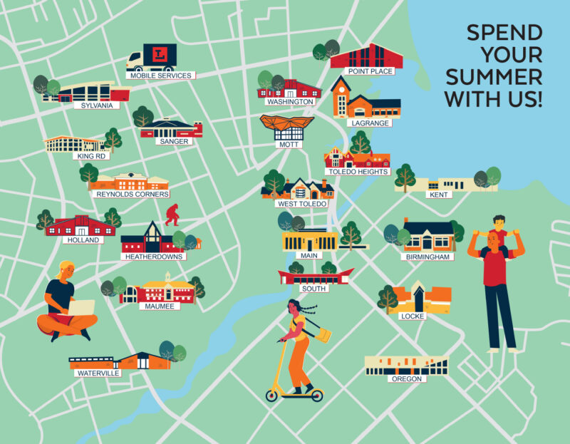 Map locations Toledo Lucas County Public Library TLCPL