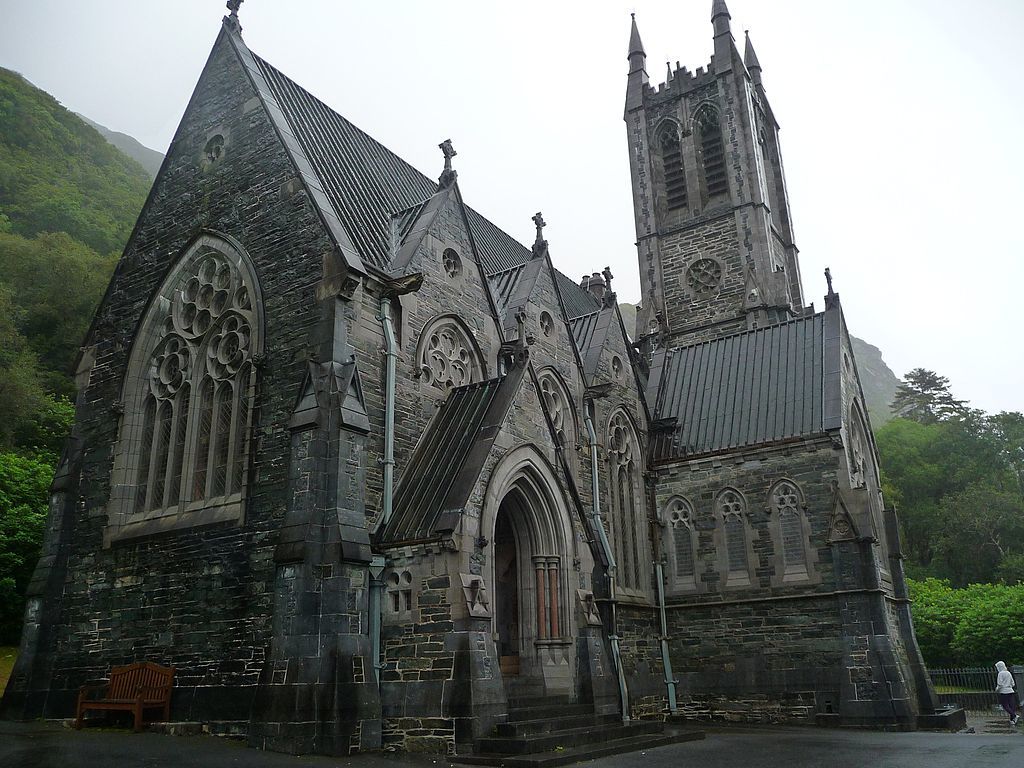 Neo gothic church at Kylemore