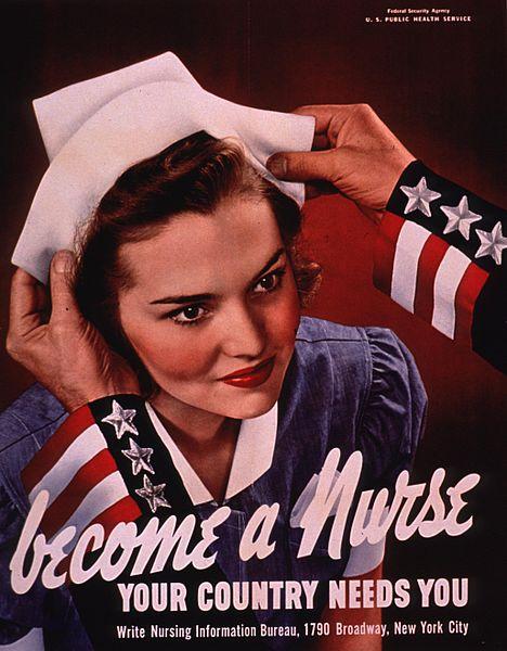 Nurse Wikimedia WWII Propaganda: Become a Nurse