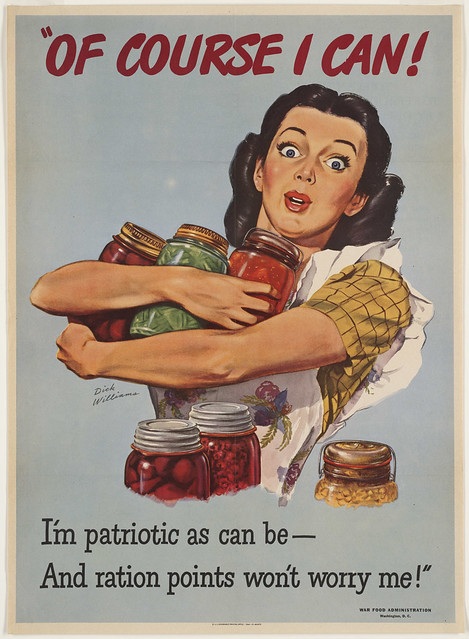 PatrioticRationing WWII Propaganda: Of Course I Can!