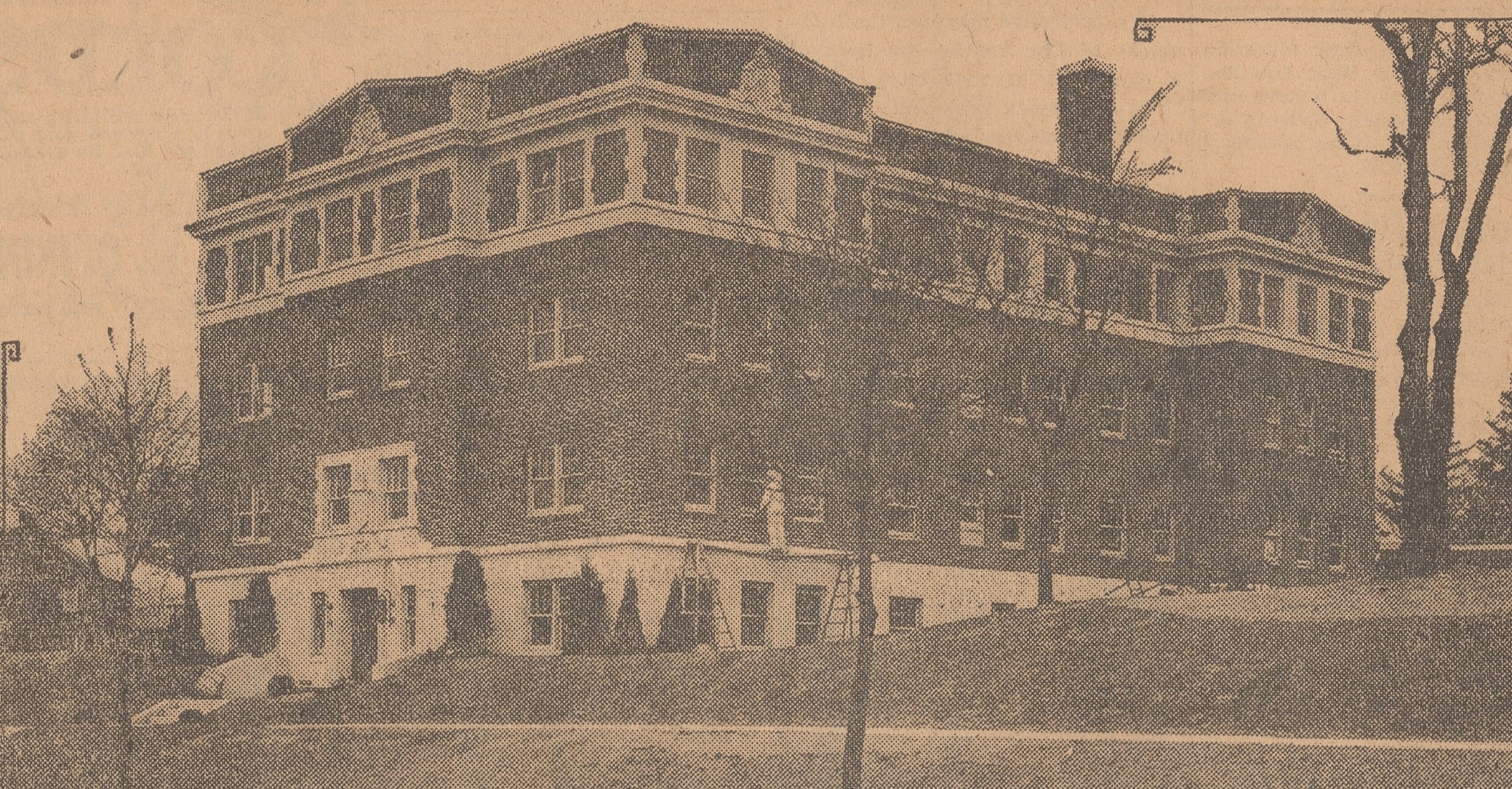 Historic photo of Whitney Manor.