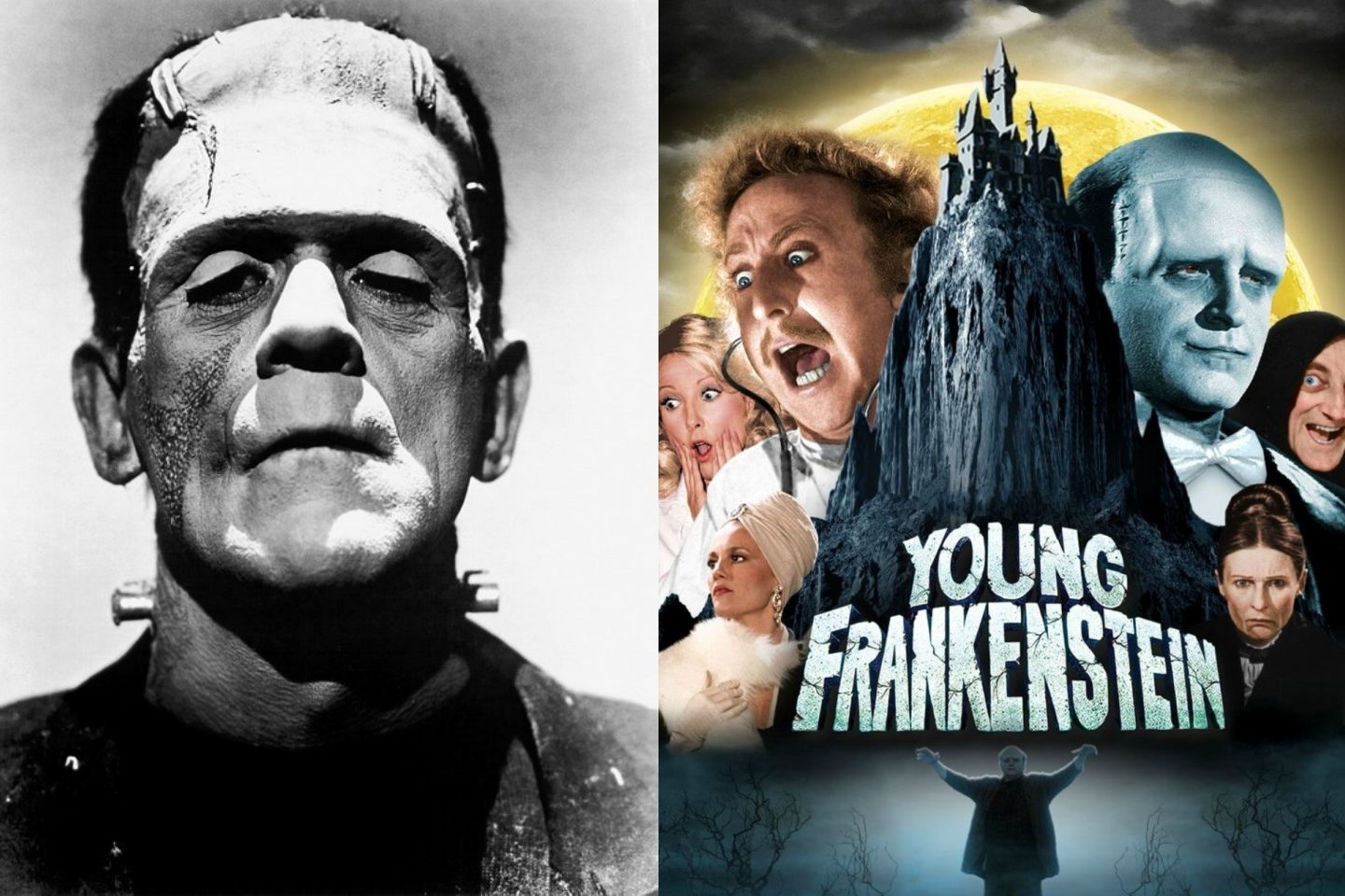 frankenstein collage