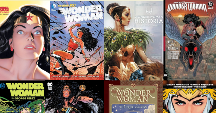 Wonder Woman book covers.